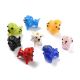 5pcs Cute Lampwork Glass Beads DIY Bracelets Elephant Tiger Panda Bear