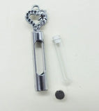 5pcs Mini Clear Resin Stopper Glass Bottles Vials Jars Containers Small