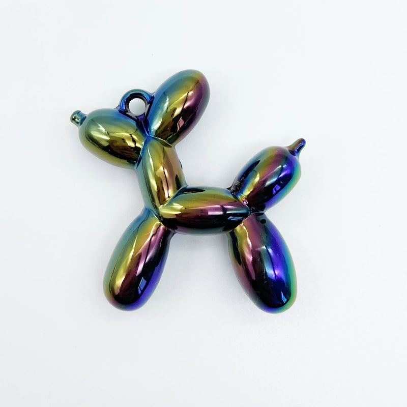 5pcs Metal Acrylic Dog DIY Car Pendant Jewelry Mobile Phone Chain