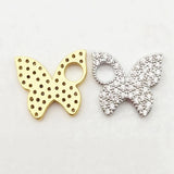 5pcs Silver Plated Butterfly Pendant Charms DIY Jewelry
