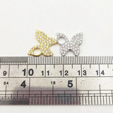 5pcs Silver Plated Butterfly Pendant Charms DIY Jewelry
