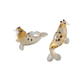 5pcs Dolphin Lampwork Pendants for Jewelry Making DIY