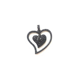 5pcs CZ Heart Pendants Gold-Plated Charm for Jewelry Making