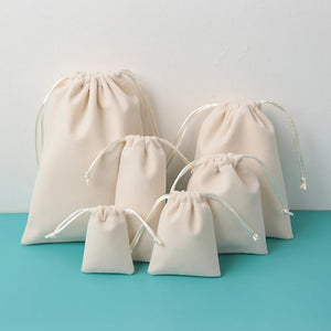 5pcs Drawstring Velvet Bag Jewelry Makeup Wedding Packaging Gift Bag