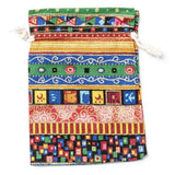 5pcs Ethnic Style Reusable Cloth Drawstring Bags Mixed Wedding Party Gift Sachet