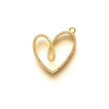 Heart Charm Pendant for Women Cubic Zirconia Jewelry