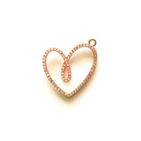 Heart Charm Pendant for Women Cubic Zirconia Jewelry
