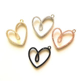 Heart Charm Pendant for Women Cubic Zirconia Jewelry