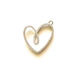 Heart Charm Pendant for Women Cubic Zirconia Jewelry