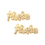 5pcs FLAWLESS Word Charm for Bracelet Necklace Pendant