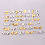 Family Chain Pendant Necklace Set Parents Children Gold/Steel Jewelry Gift