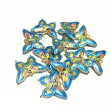 5pcs Cloisonne Butterfly Beads DIY Jewelry Making Charms Earrings Necklace