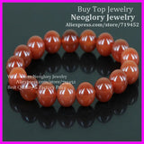 5pcs Carnelian Bracelet Mens Stretch Red Stone Beads Bracelet