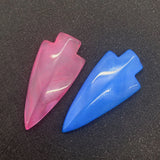 5pcs Natural Rose Stone Agate Pink Anchor Stone Pendant for Jewelry Making DIY