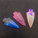 5pcs Natural Rose Stone Agate Pink Anchor Stone Pendant for Jewelry Making DIY
