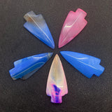 5pcs Natural Rose Stone Agate Pink Anchor Stone Pendant for Jewelry Making DIY