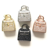 5pcs Clear Crystal Purse Bag Charms for Women Bracelet Girl Necklaces