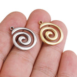 5pcs Stainless Steel Thread Charms Connectors Jewelry Accessories