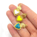 5pcs Heart Radish Pendant Tiny Jewelry for Women Girls Necklace DIY Finding