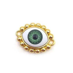 5pcs Vintage Plated Eye Pendant Evil Eyes Charm for DIY Necklaces Bracelet