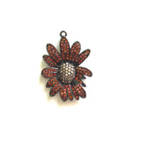 5pcs Flower Charm for Women Bracelet Making Colorful Dainty Pretty Pendant