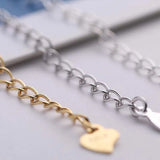 925 Silver Extension Chains 18k Heart Tail DIY Jewelry Findings