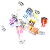 5pcs Dried Flower Glass Bottles Charms for Jewelry Making DIY