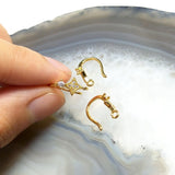 Fish Hook Pendant North Stars CZ Paved Micro High Zircon Romantic Sweet Style