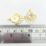 5pcs Evil Eye Pendant Sun Moon Charm Necklace