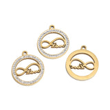 5pcs Plated Stainless Steel Charm Crystals Tree Pendants