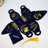 5pcs Doctoral Hat Graduation Season Candy Box