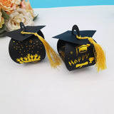 5pcs Doctoral Hat Graduation Season Candy Box