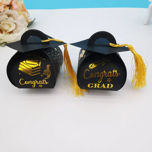 5pcs Doctoral Hat Graduation Season Candy Box
