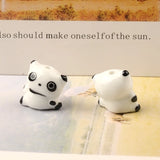 5pcs Hand Painted Panda Ceramic Beads for Jewelry Making