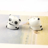 5pcs Hand Painted Panda Ceramic Beads for Jewelry Making