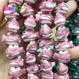 5pcs Hand-painted Fish Ceramic Beads For Jewelry Making Necklace Bracelet