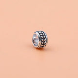 5pcs Hand-woven DIY Silver Bracelet Beads