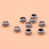 5pcs Hand-woven DIY Silver Bracelet Beads