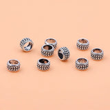 5pcs Hand-woven DIY Silver Bracelet Beads