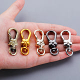 5pcs Flower Lobster Metal Clasps Swivel Trigger Clips Bag Key Rings Accessories