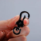 5pcs Flower Lobster Metal Clasps Swivel Trigger Clips Bag Key Rings Accessories