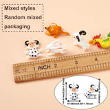 5pcs Zodiac Lampwork Pendants Mixed Animal Charms for DIY Jewelry Making