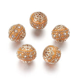Colorful Round Spacer Beads With Metal Findings for Jewelry Making