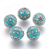 5pcs Round Clay Beads for DIY Jewelry Making Bracelet Earring Decor