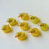 5pcs Lampwork Duck Shape Beads For DIY Bracelet Making
