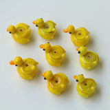 5pcs Lampwork Duck Shape Beads For DIY Bracelet Making