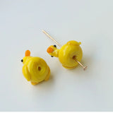 5pcs Lampwork Duck Shape Beads For DIY Bracelet Making