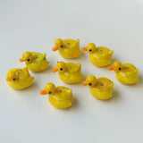 5pcs Lampwork Duck Shape Beads For DIY Bracelet Making
