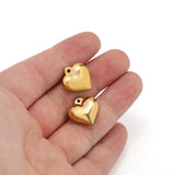 5pcs Love Heart Pendant Charms for Diy Jewelry Making