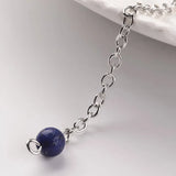 5pcs Healing Pendulum Lapis Lazuli Amethyst Quartz Crystal Reiki Pendulos